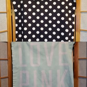 🖤 RARE VS LOVE PINK polka dot standard square pillowcase